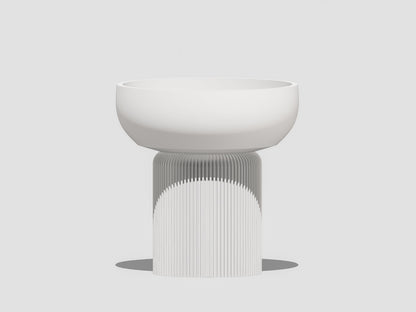 Modern Pedestal Planter, Two-Piece Plant Pot