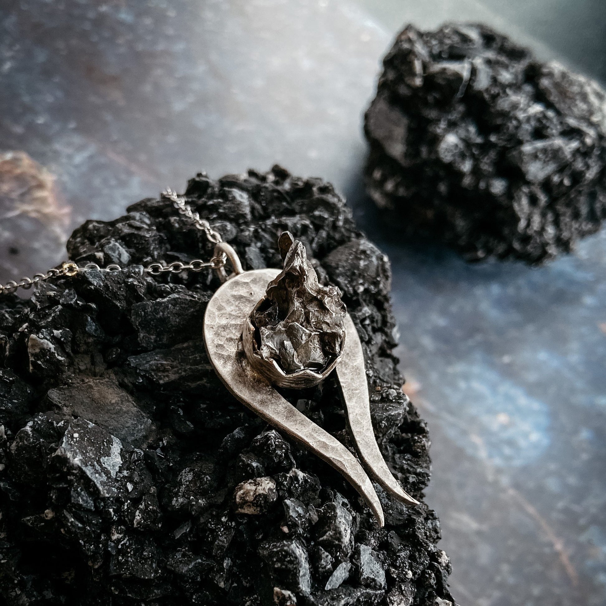 Comet Necklace with Authentic Meteorite – Necklace