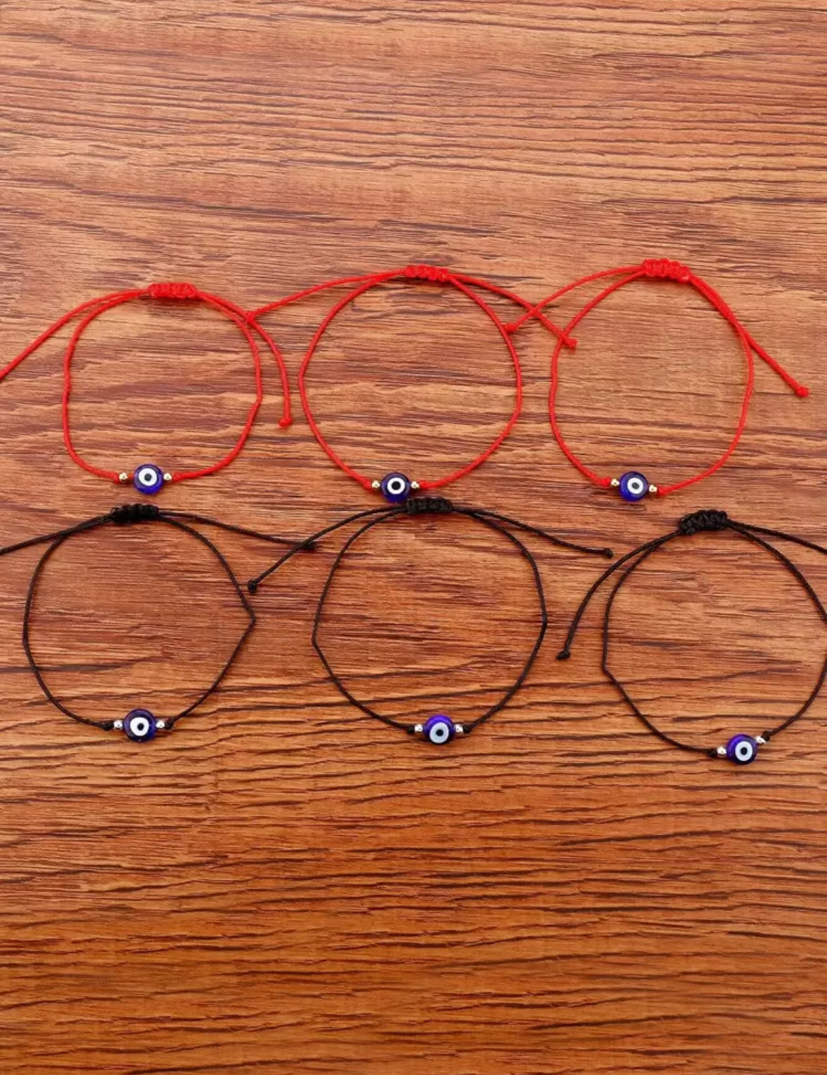 Evil Eye Bracelet – Adjustable Protection Jewelry in 4 Colors –