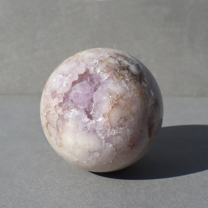 Pink Amethyst & Agate Sphere with Stand | Uruguay
