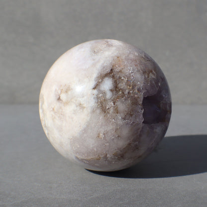 Pink Amethyst & Agate Sphere with Stand | Uruguay