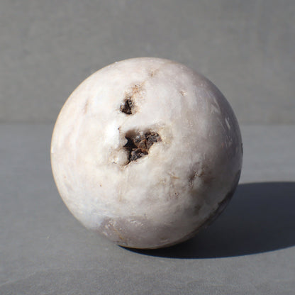 Pink Amethyst & Agate Sphere with Stand | Uruguay