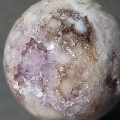 Pink Amethyst & Agate Sphere with Stand | Uruguay