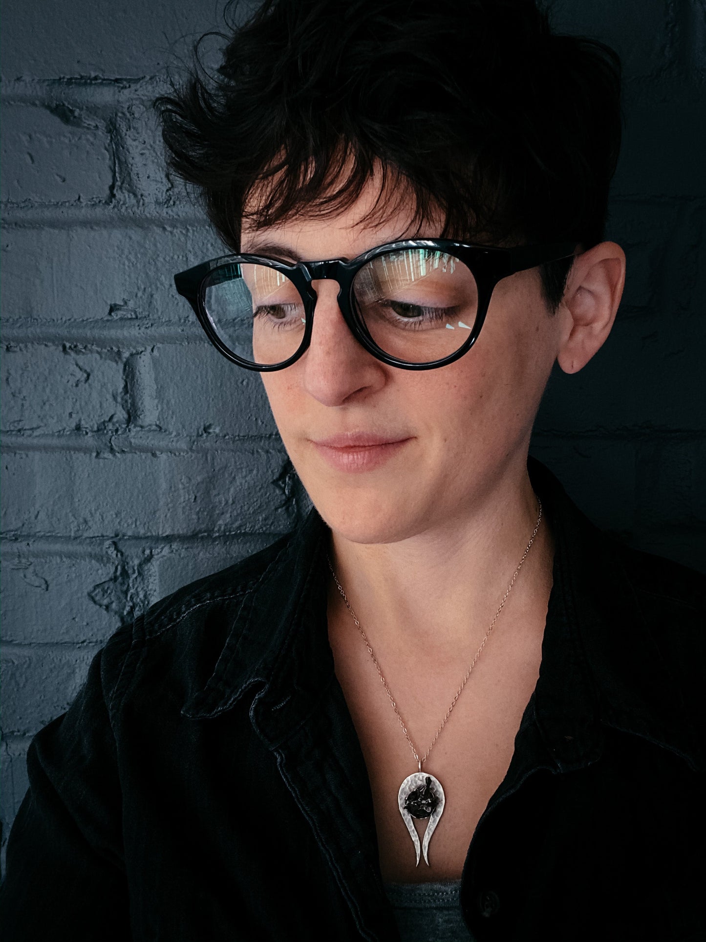 Comet Necklace with Authentic Meteorite – Necklace