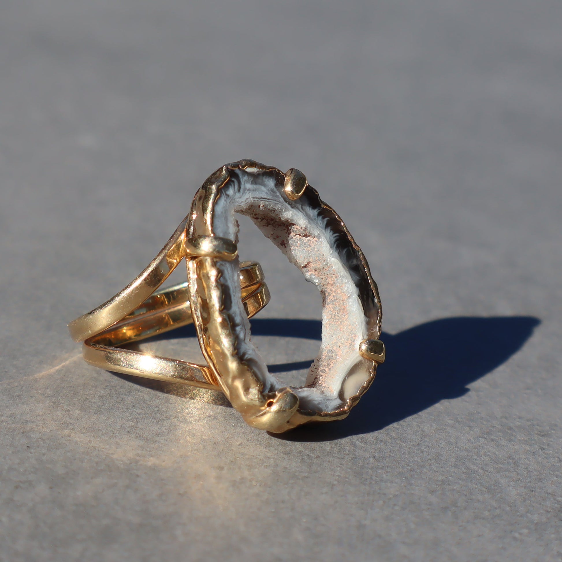 Druzy Geode Ring –