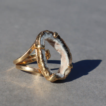 Druzy Geode Ring –