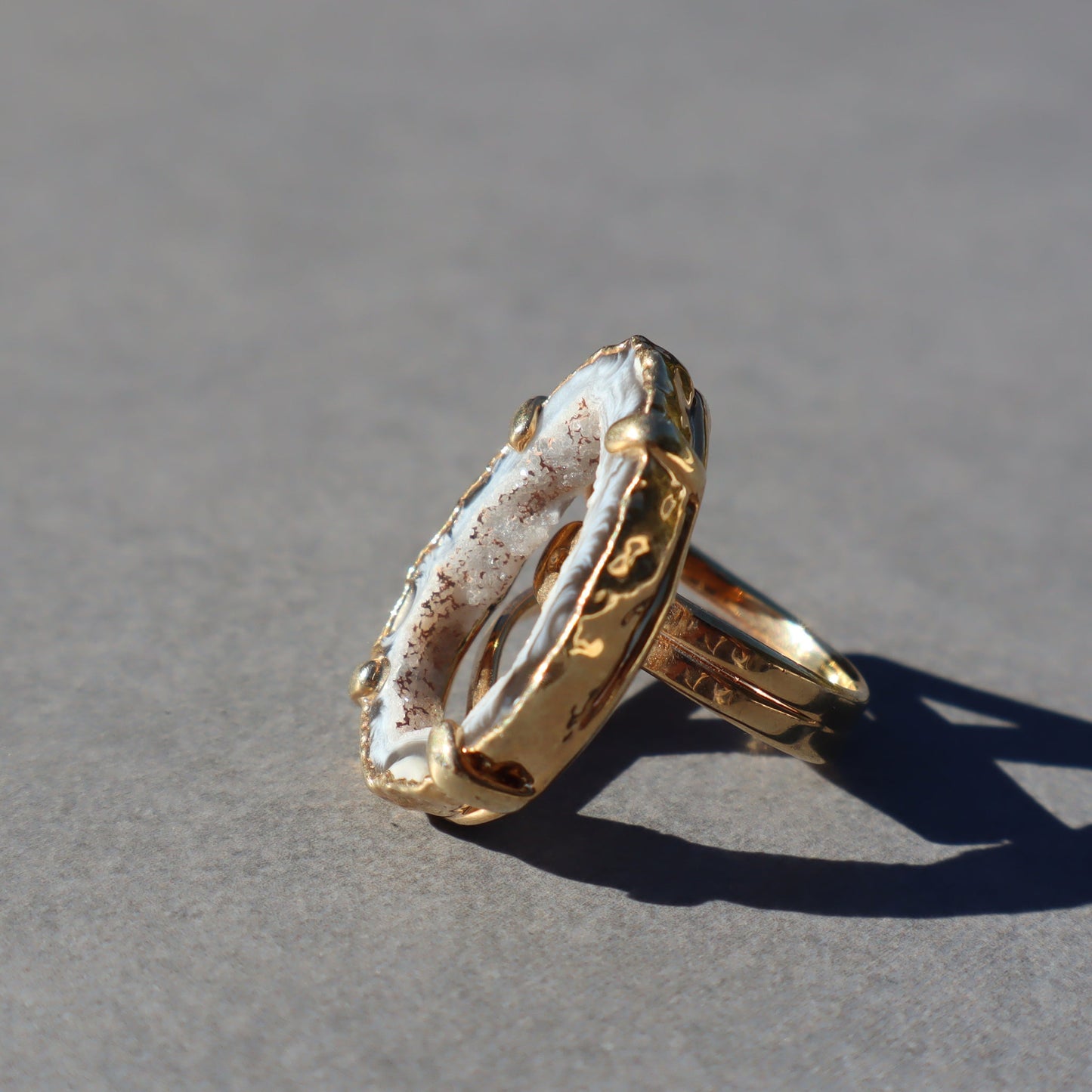 Druzy Geode Ring –