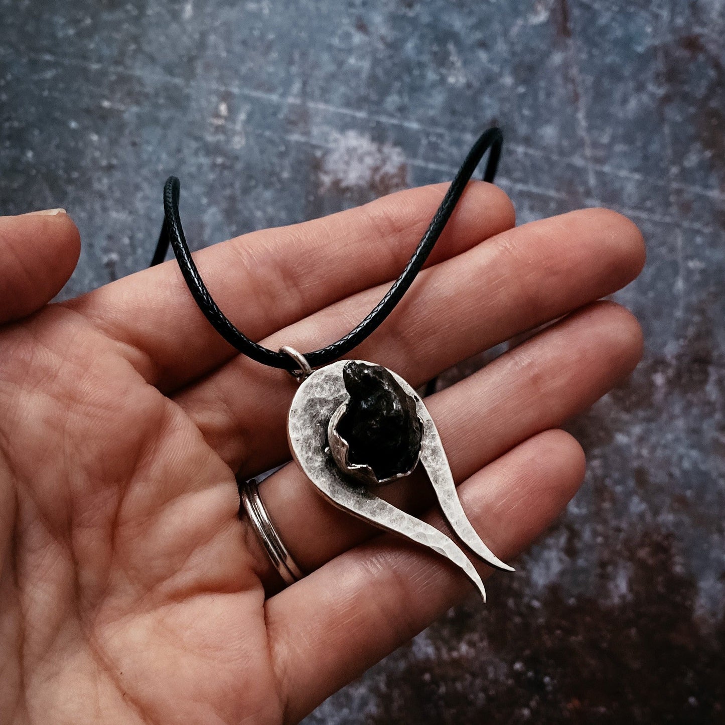 Comet Necklace with Authentic Meteorite – Necklace