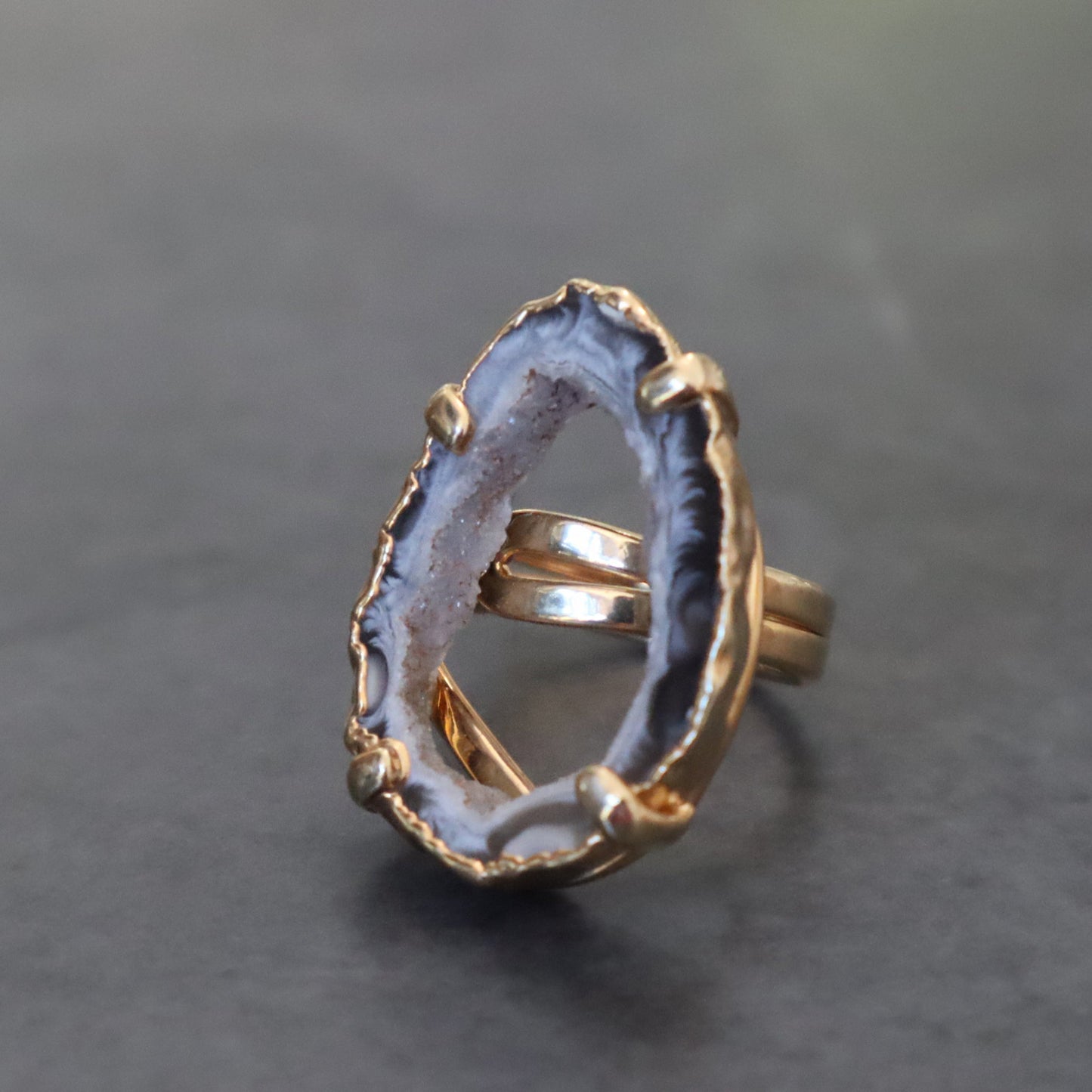 Druzy Geode Ring –