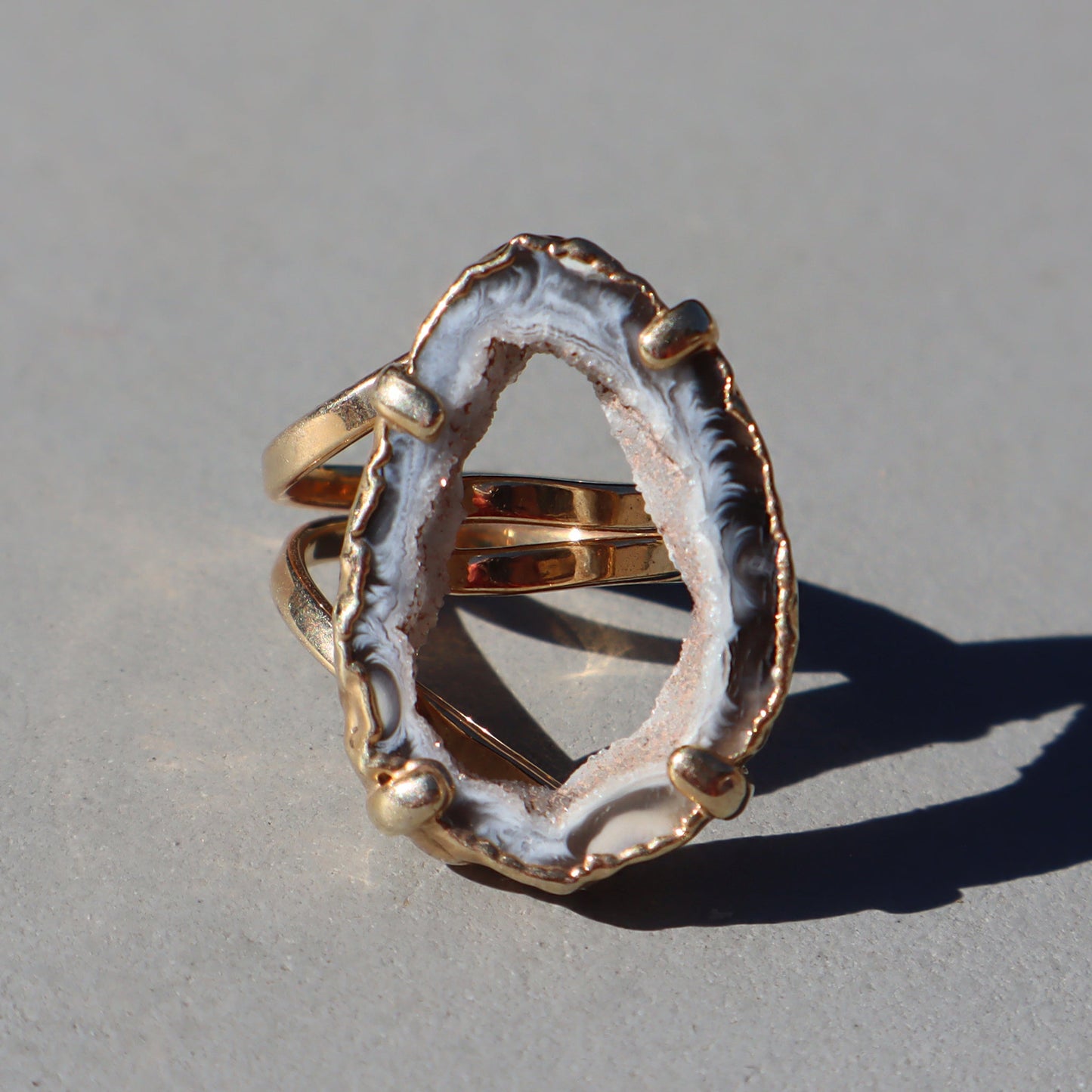 Druzy Geode Ring –