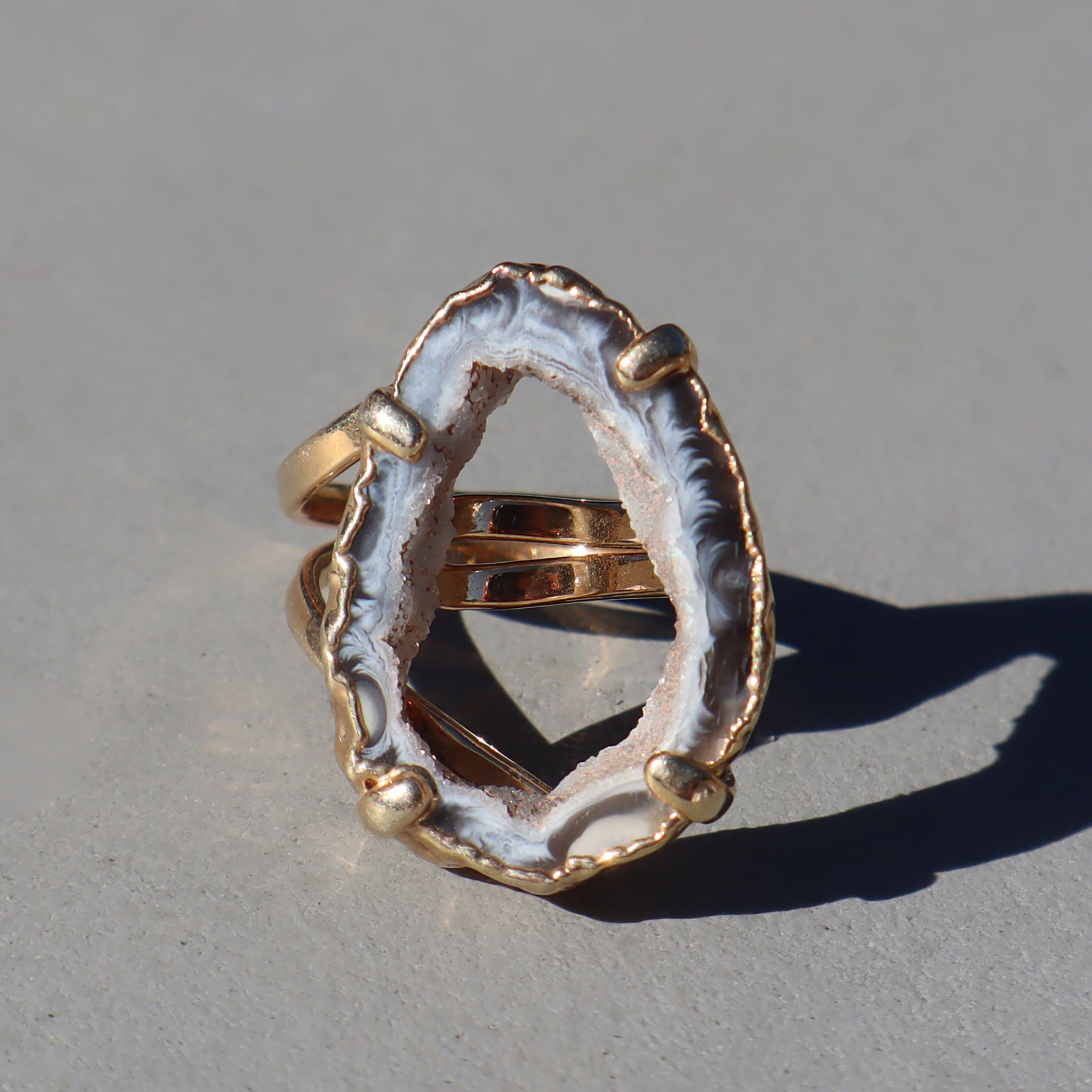 Druzy Geode Ring –