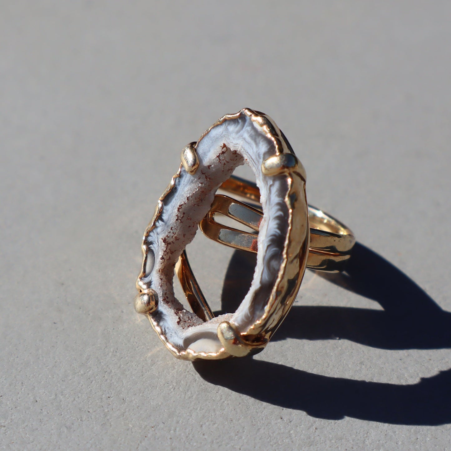 Druzy Geode Ring –