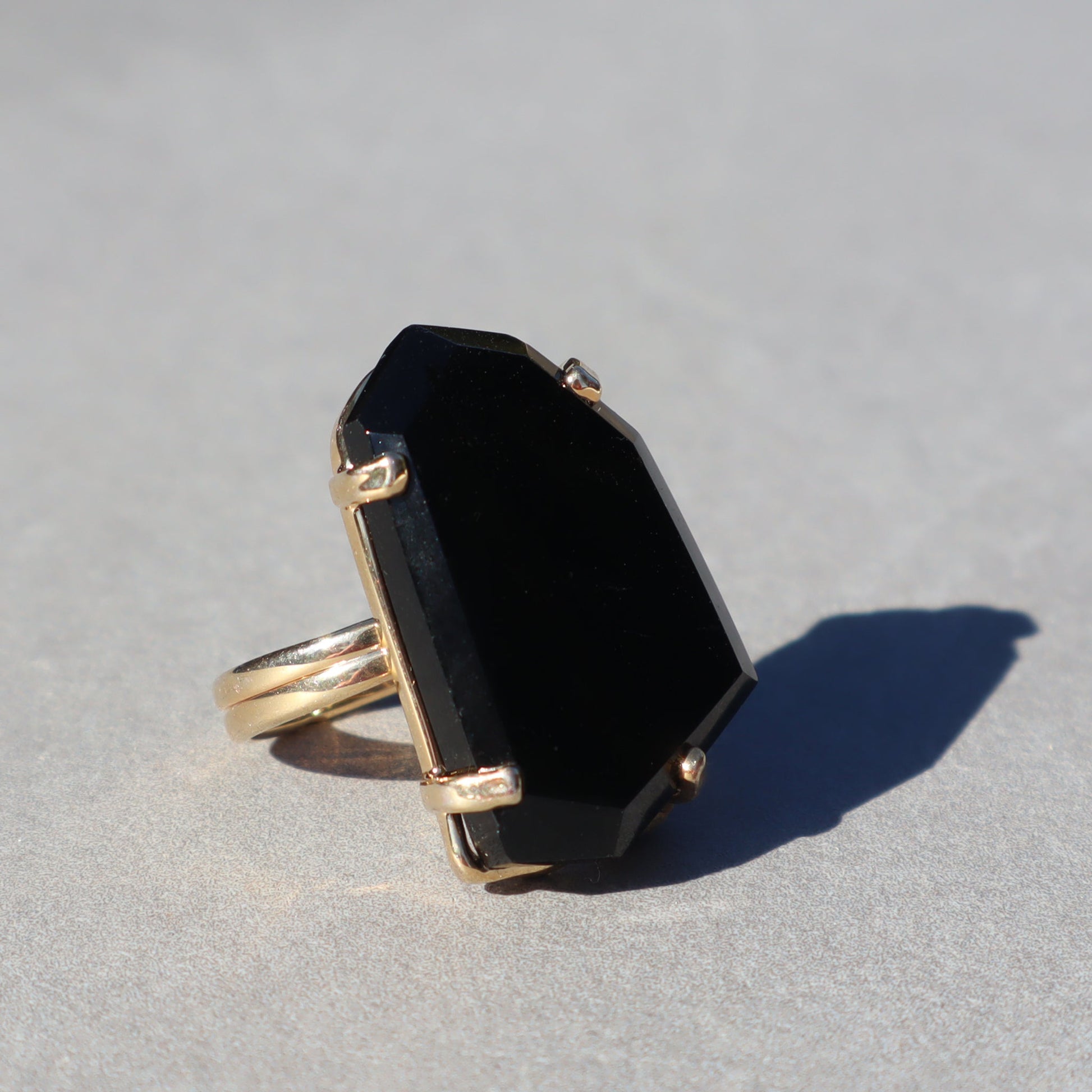 Natural Onyx Ring –