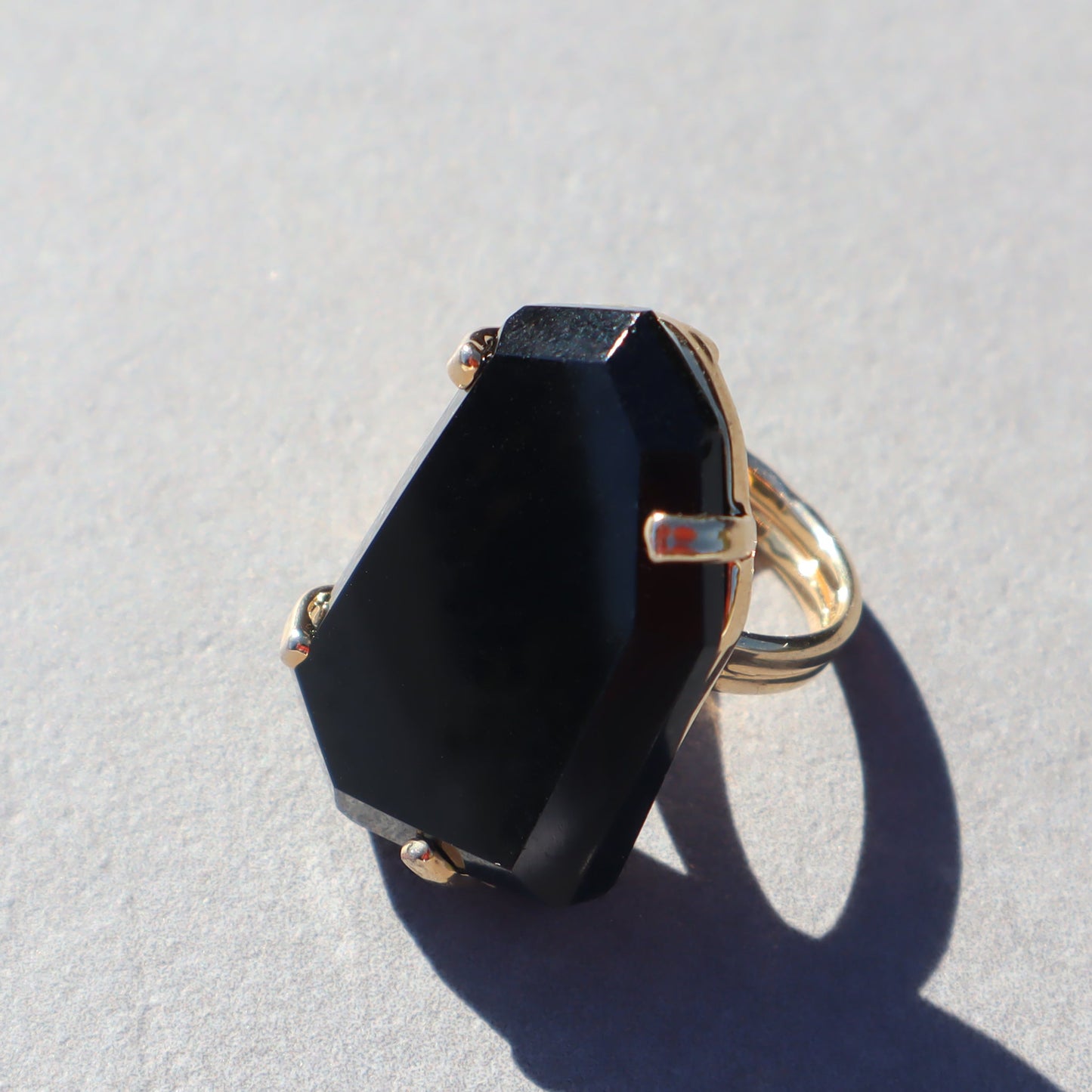 Natural Onyx Ring –