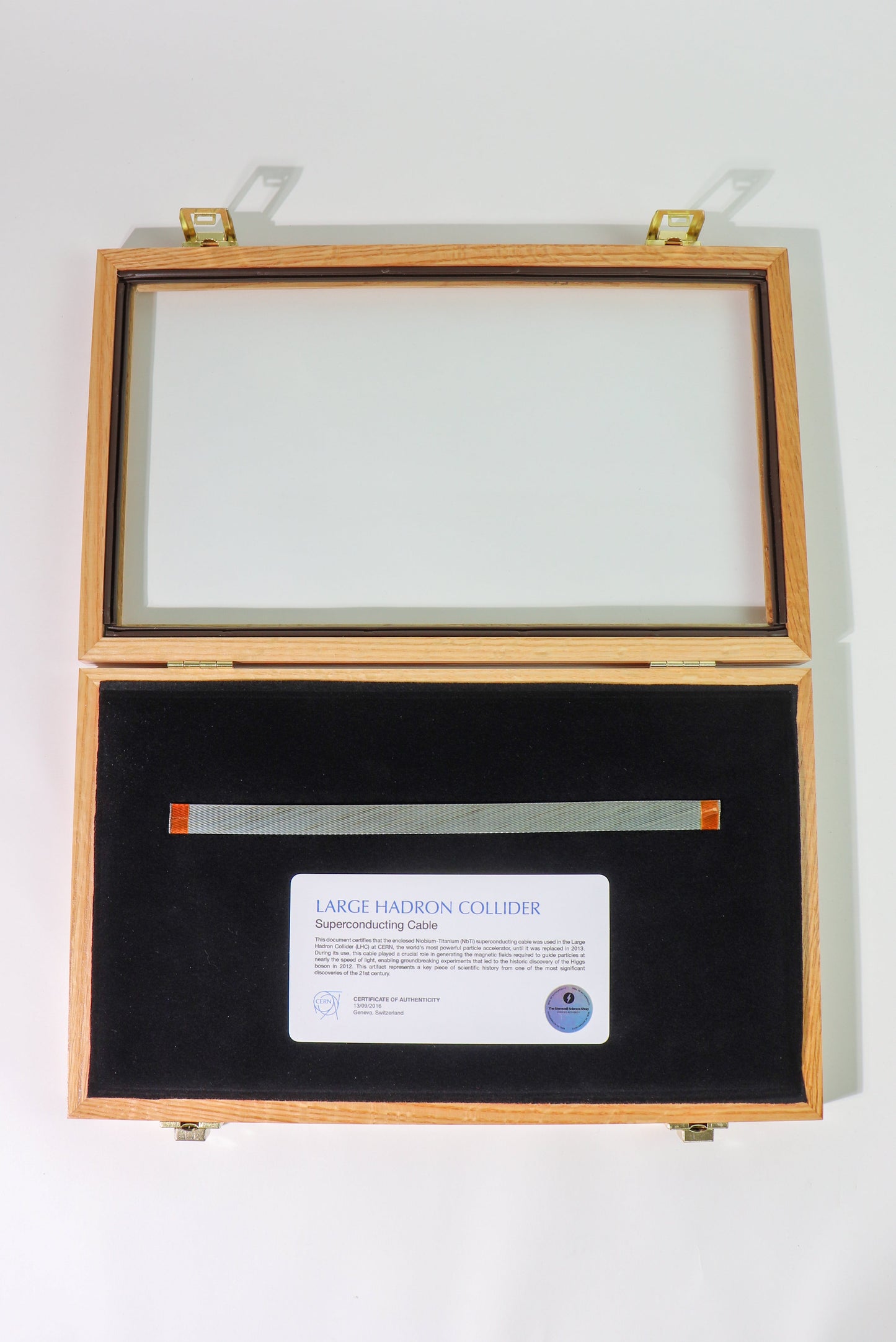 Authentic LHC Superconducting Cable — Real CERN Particle Physics Artifact