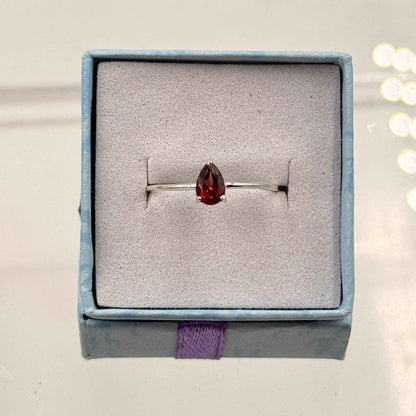 Dainty Garnet Ring