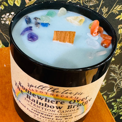 Somewhere Over the Rainbow Bridge Manifesting Candle 9 oz