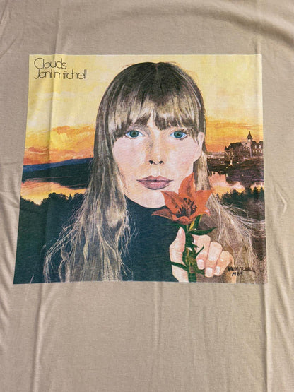 Joni Mitchell Clouds Album T-Shirt | Vintage Band Tee – Men's T-shirts