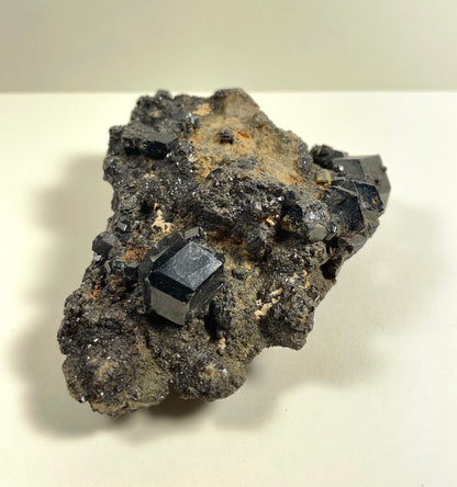 Melanite Garnet Cluster 153g – Minerals