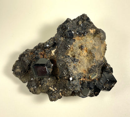 Melanite Garnet Cluster 153g – Minerals