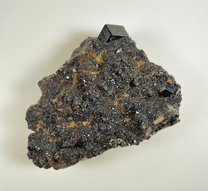 Melanite Garnet Cluster 153g – Minerals