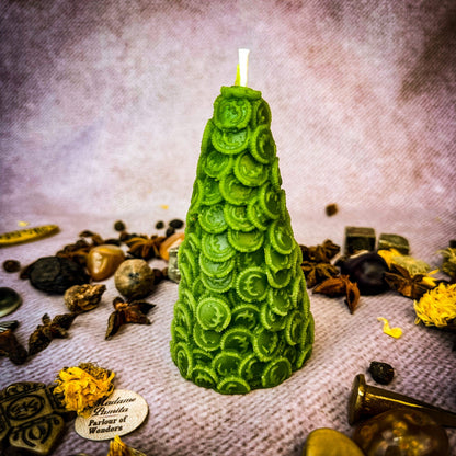 Money Attraction Candle Spell Kit - Prosperity Cone – Green (Prosperous Business) Candle Spell Kit