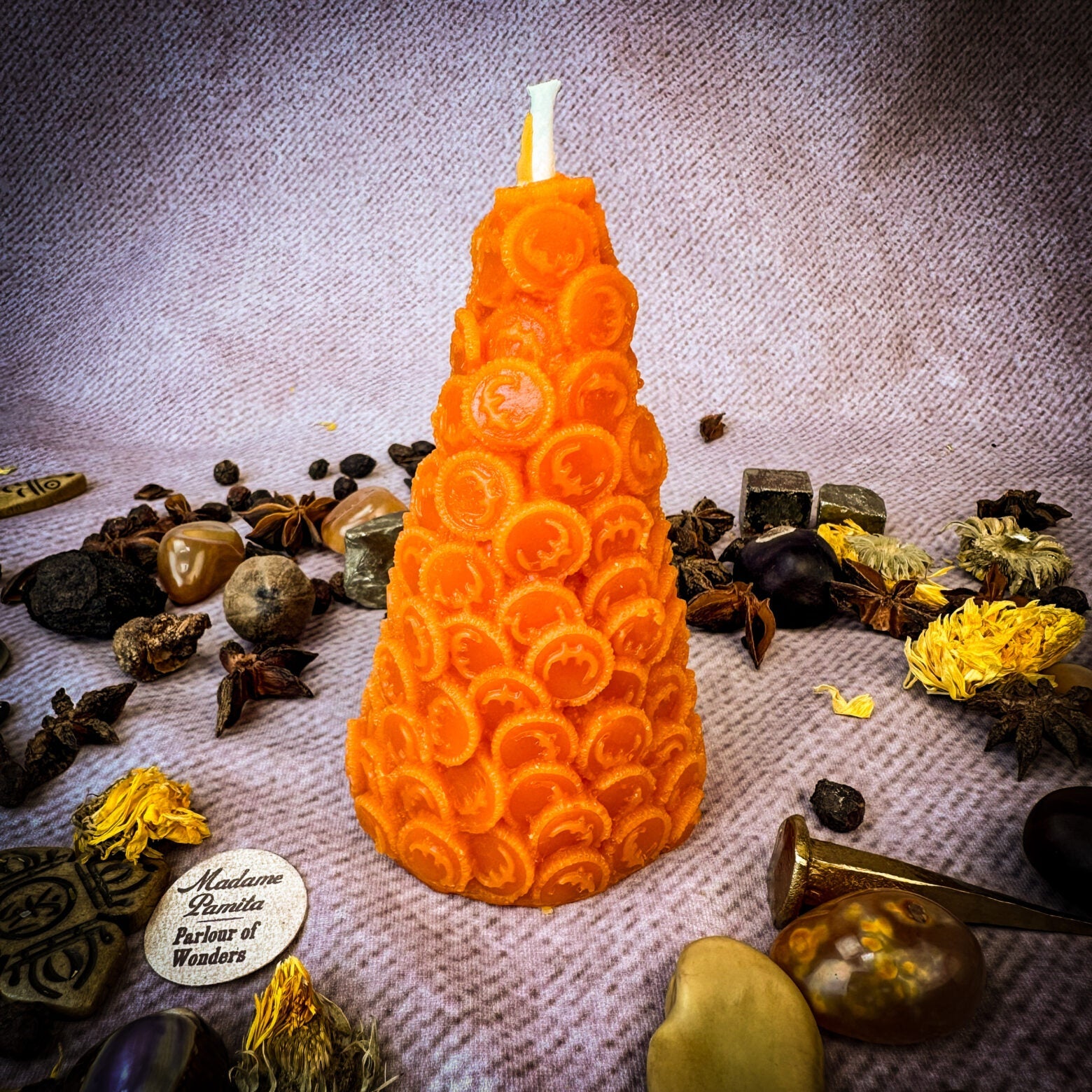 Money Attraction Candle Spell Kit - Prosperity Cone – Orange (Money from Windfalls) Candle Spell Kit