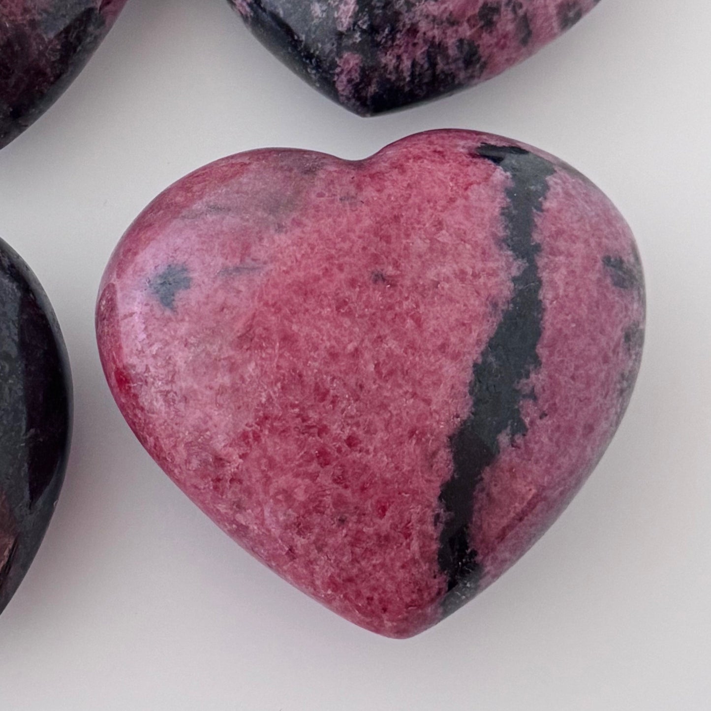 Rhodonite – Heart 3"x2.5"x0.5"