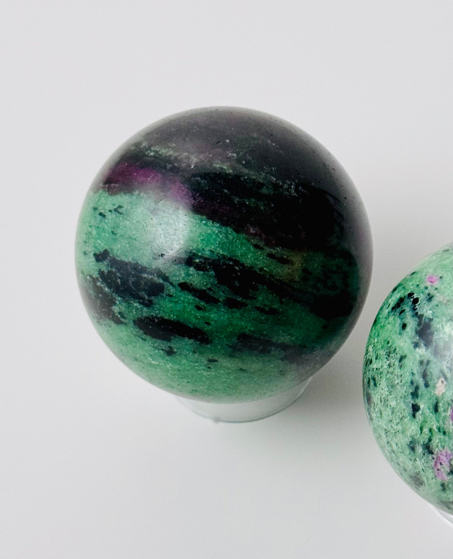 Ruby Zoisite Sphere – 36.5 mm