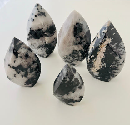 Black Tourmaline in Quartz Flame –