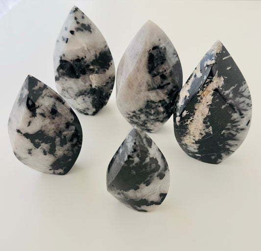 Black Tourmaline in Quartz Flame –