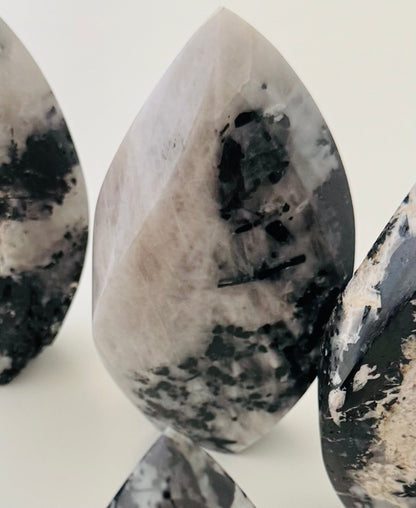 Black Tourmaline in Quartz Flame –
