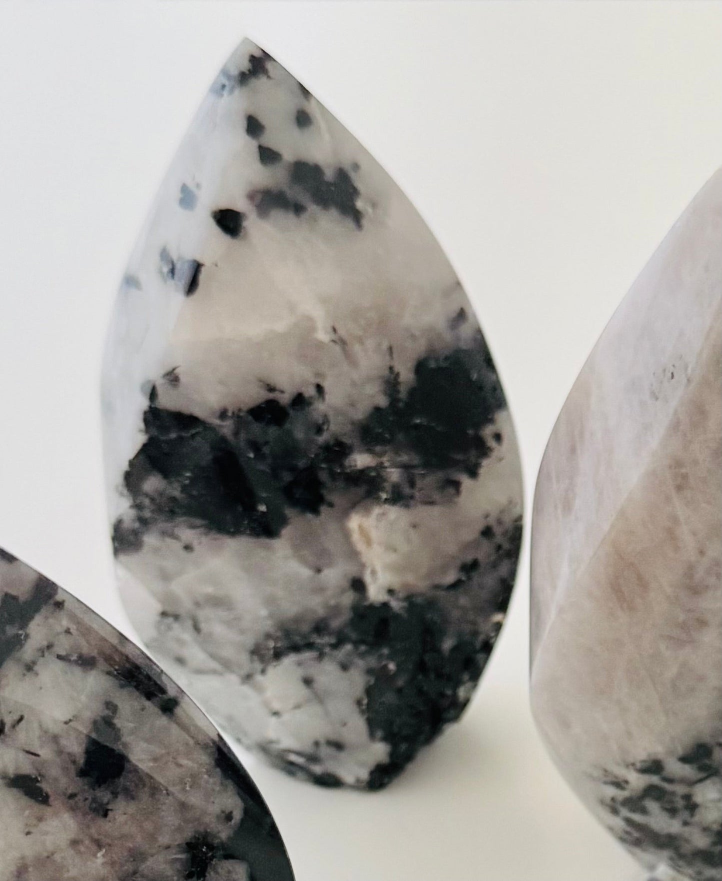 Black Tourmaline in Quartz Flame – 4.5"x1"x2"