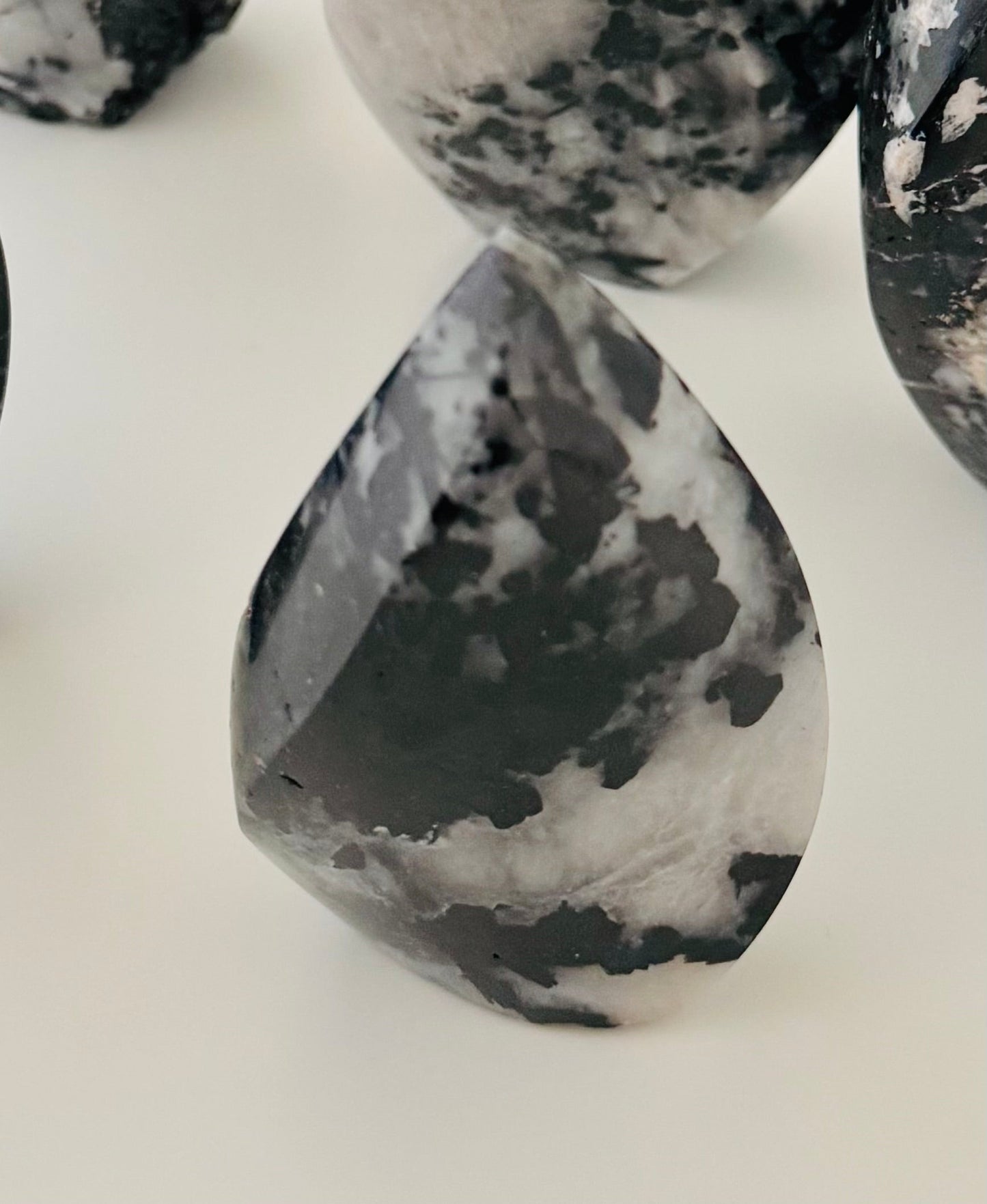Black Tourmaline in Quartz Flame – 3"x1"x0.5"