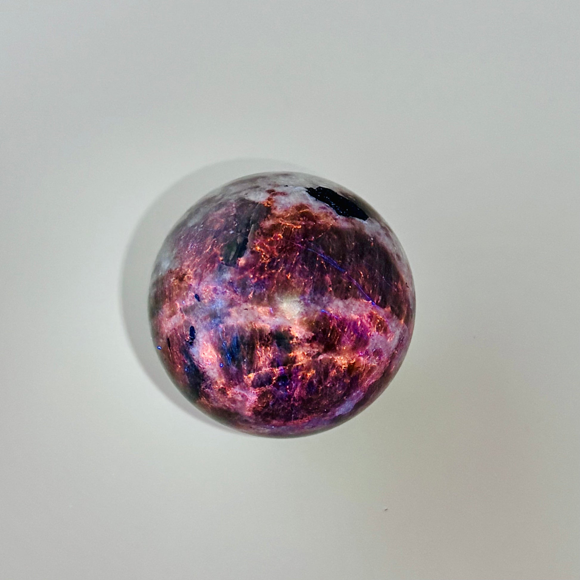 Polarity Moonstone Sphere – 58 mm (UV Reactive)