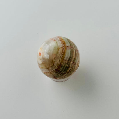 Banded Calcite (Green Onyx) - sphere –