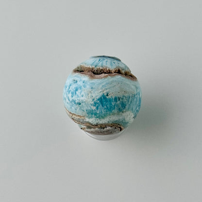 Blue Aragonite Sphere –
