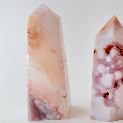 Pink Amethyst towers – 4" tall x 1" wide