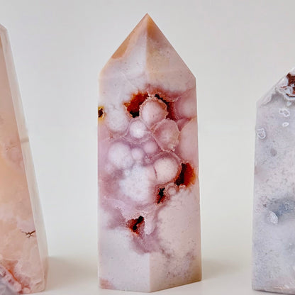 Pink Amethyst towers – 3.5" tall x 1" wide