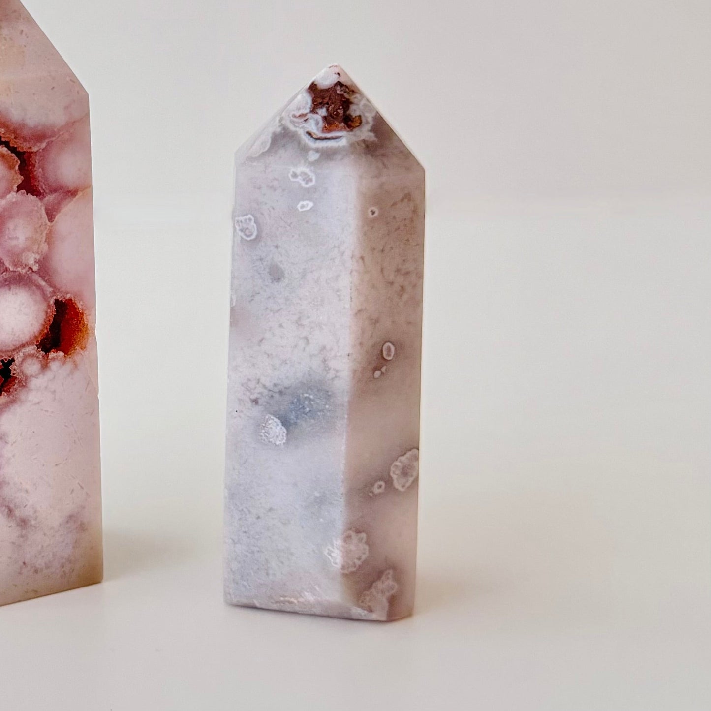 Pink Amethyst towers – 2.62" tall x .64" wide