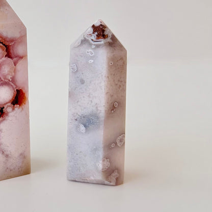 Pink Amethyst towers – 2.62" tall x .64" wide