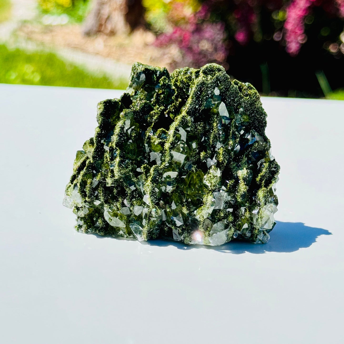 Epidote & Quartz Specimens from Turkey – Natural Mineral Crystals – Mostly Epidote .82 lb