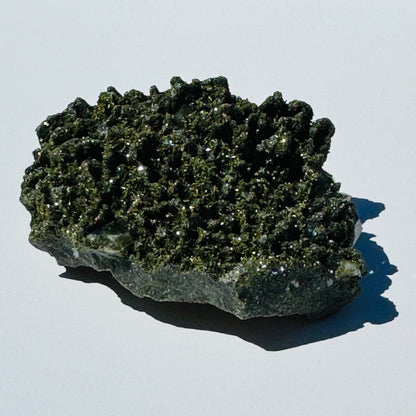 Epidote & Quartz Specimens from Turkey – Natural Mineral Crystals – Single quartz point .27 lb
