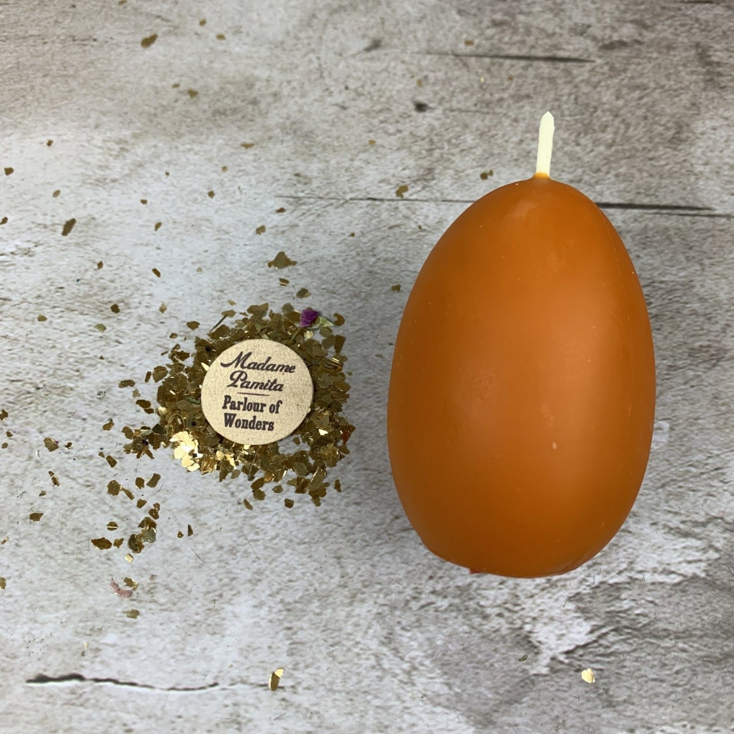 Egg Talisman Candle Spell Kit - New Beginnings & Fertility Magic – Orange (New Ventures) Candle Spell Kit