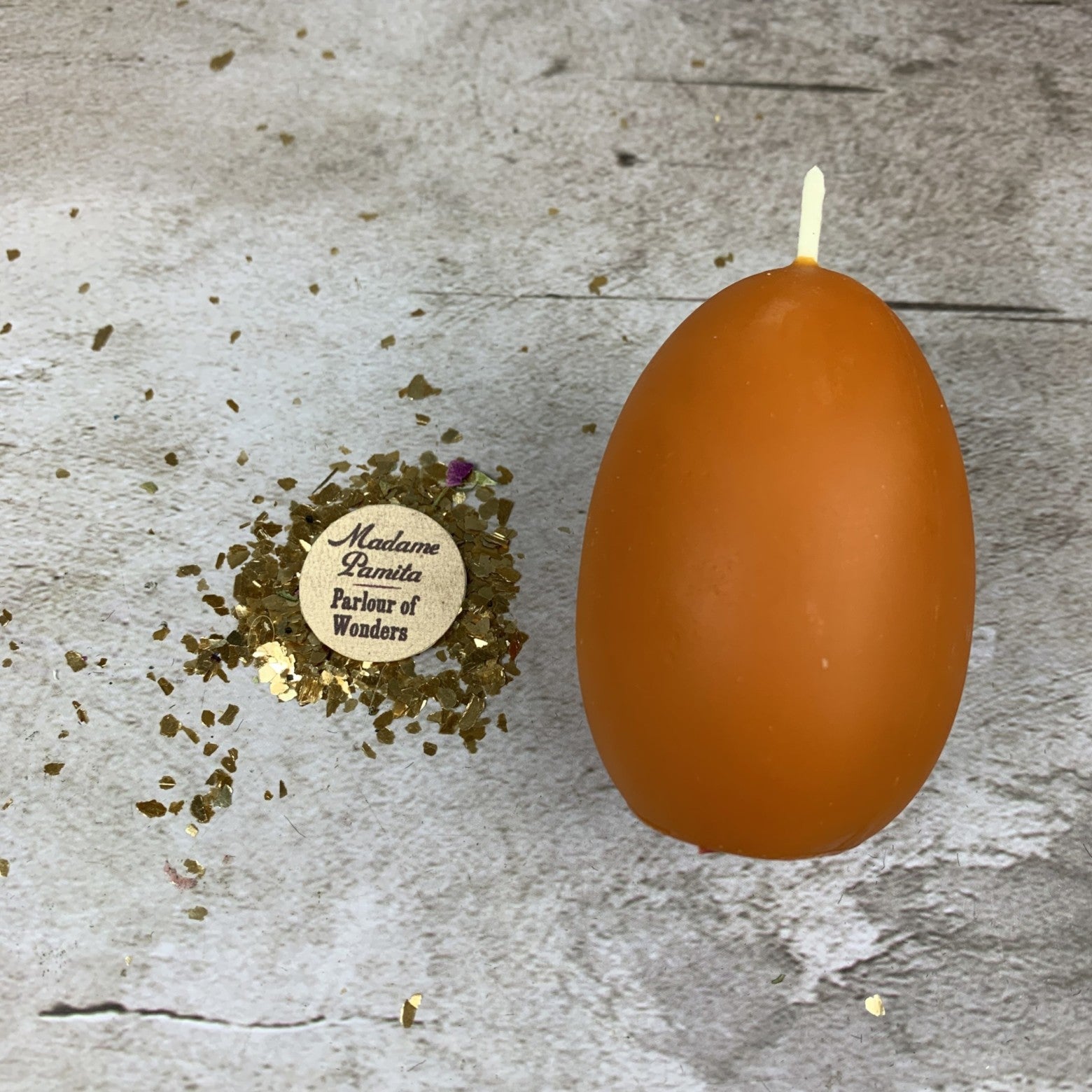 Egg Talisman Candle Spell Kit - New Beginnings & Fertility Magic – Orange (New Ventures) Candle Spell Kit