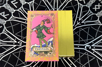 Pink Tarot Deck with Gold Foil, Box & Booklet