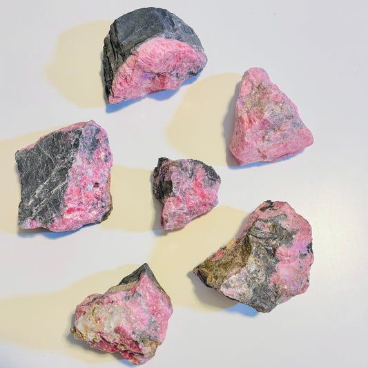 Rhodochrosite – Rough Unpolished Healing Stone with Manganese
