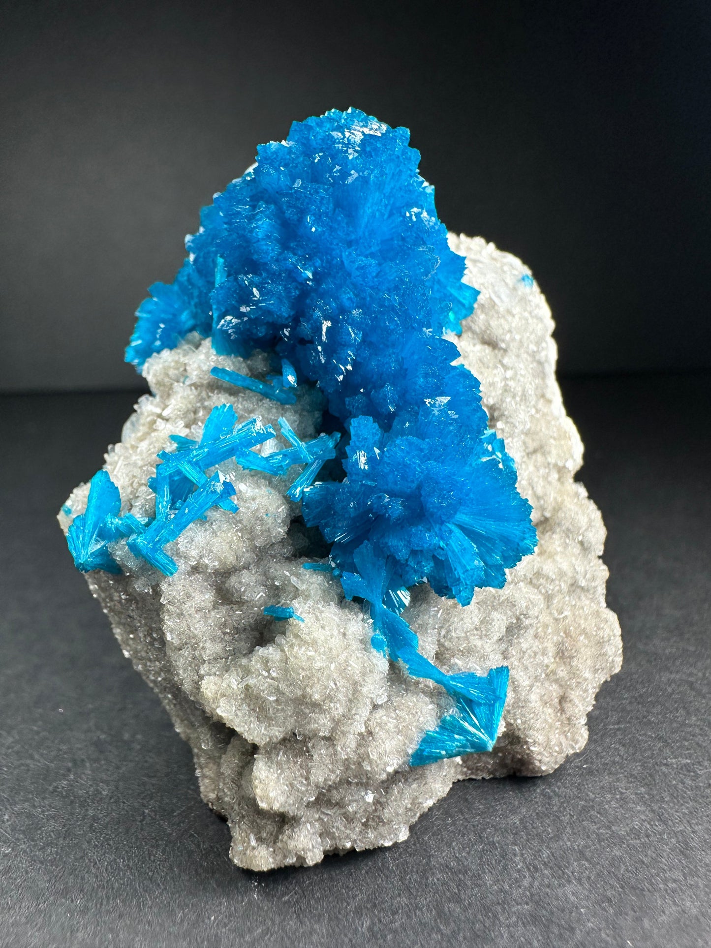 Cavansite with Stilbite on Matrix from Pune, Maharashtra, India – Minerals