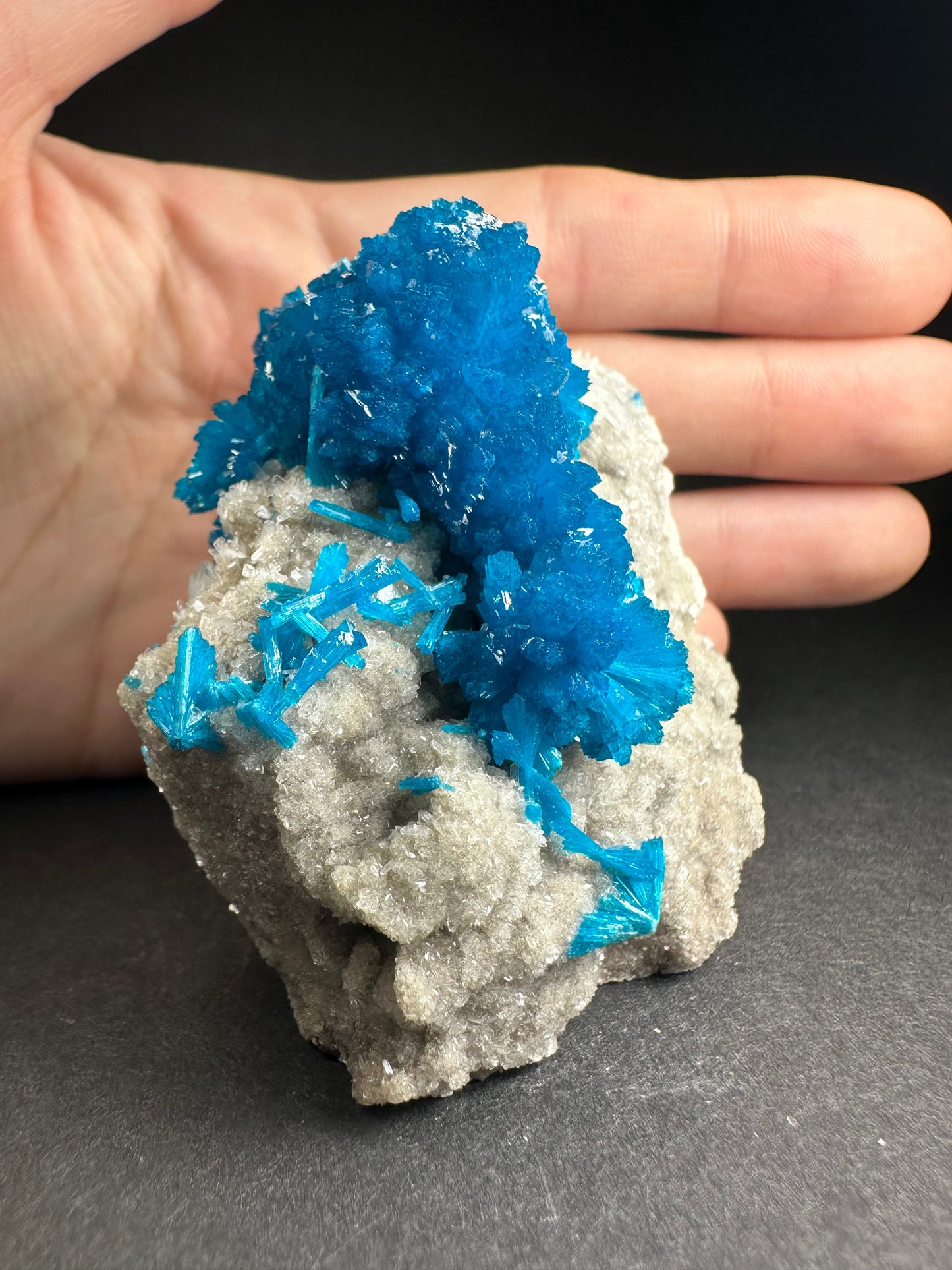 Cavansite with Stilbite on Matrix from Pune, Maharashtra, India – Minerals
