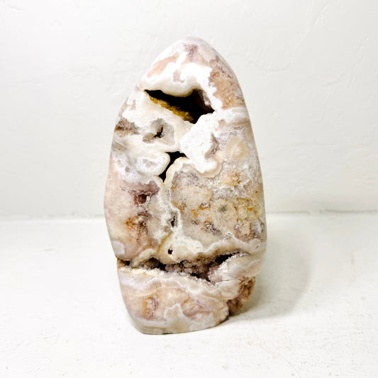 Pink Amethyst Flower Agate Freeform - Polished Crystal with Druzy (3.5 lbs) – Crystals & Minerals